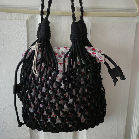 FP Movement by Free People Handbags - NWOT Free People Black Crochet Daily Women's Shoulder Bag